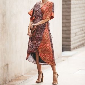 Vici Collection Tokyo Rose Kimono Wrap Dress